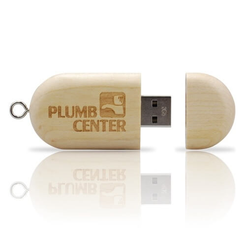 Mẫu USB nắp bật chất liệu gỗ